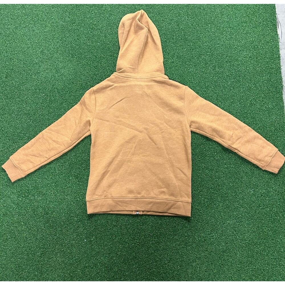 NWT Cat & Jack Boys Size 6/7 Small Year Full Zip Hoodie Khaki / Dark Tan Color - Picture 5 of 5